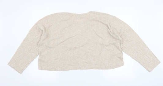 Topshop Womens Brown Pullover Jumper Size 16