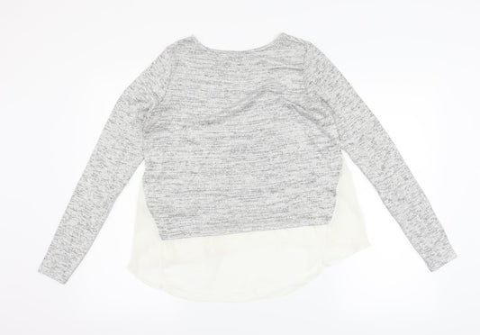 New Look Womens Silver Pullover Jumper Size 10