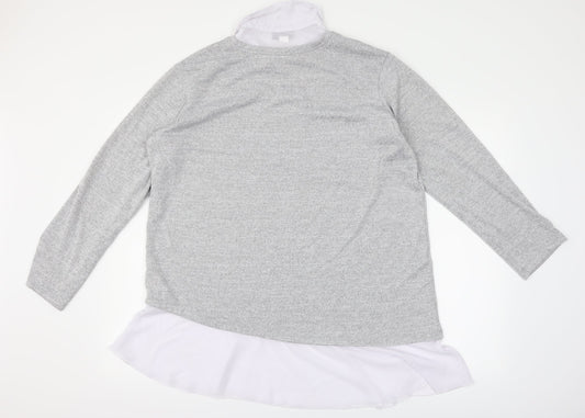 Gabriella Vicenza Womens Grey Pullover Jumper Size 16