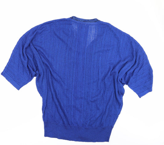 Planet Womens Blue Pullover Jumper Size M