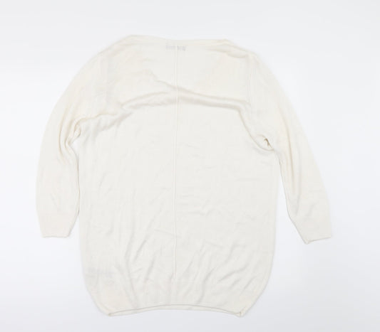 Wallis Womens Ivory Pullover Jumper Size S