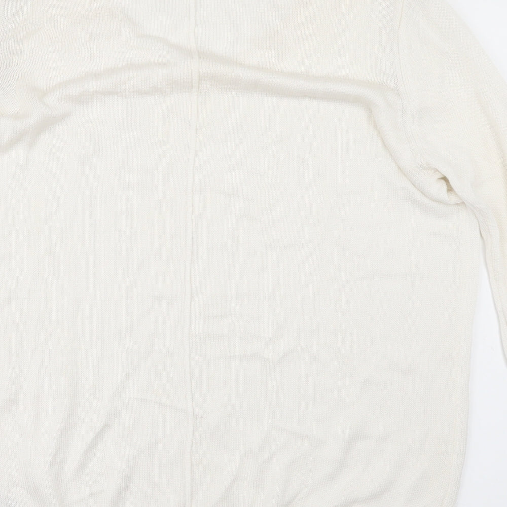 Brand and care label for Wallis women’s ivory jumper, size S