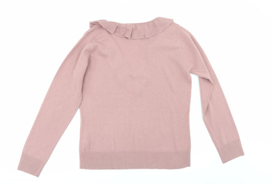 M&Co Womens Pink Pullover Jumper Size M