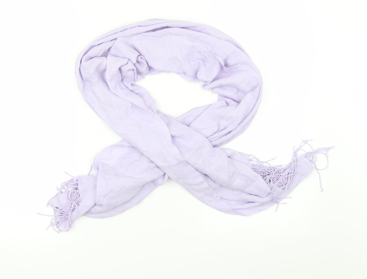 Front view of Preworn women’s purple scarf