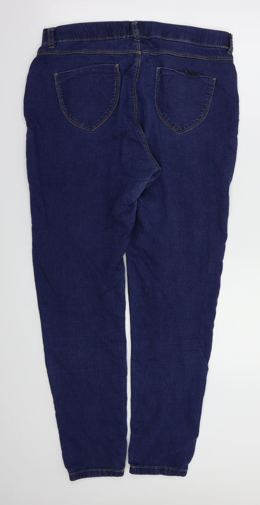 Dorothy Perkins Womens Blue Skinny Jeans Size 10 L29 in - Stretch waistband