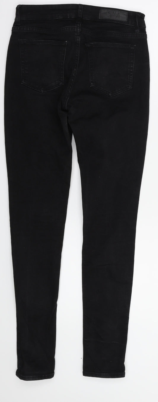 SNAP BACK Womens Black Skinny Jeans Size 25 in L30 in
