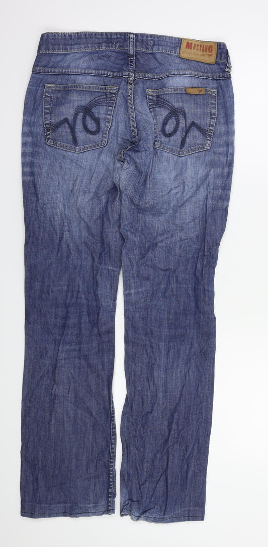 tyra Womens Blue Straight Jeans Size 32 L27 in