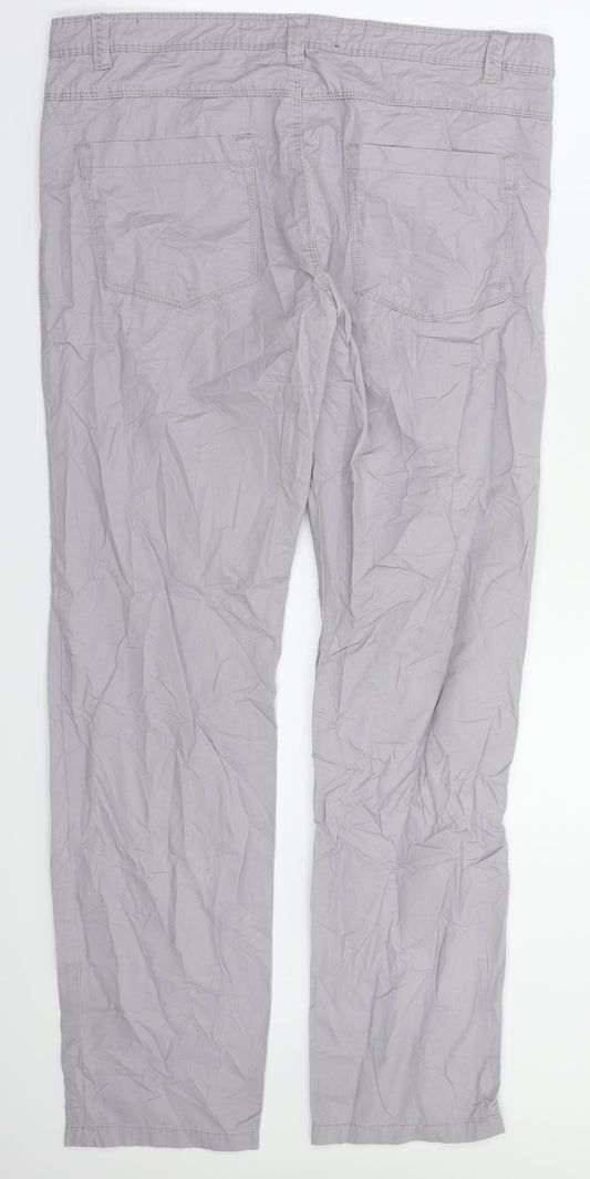 RESERVED Womens Grey Trousers Size 32 in L32 in