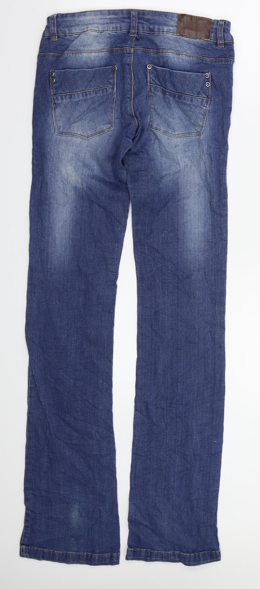 flare jeans Womens Blue Straight Jeans Size 28 in L34 in