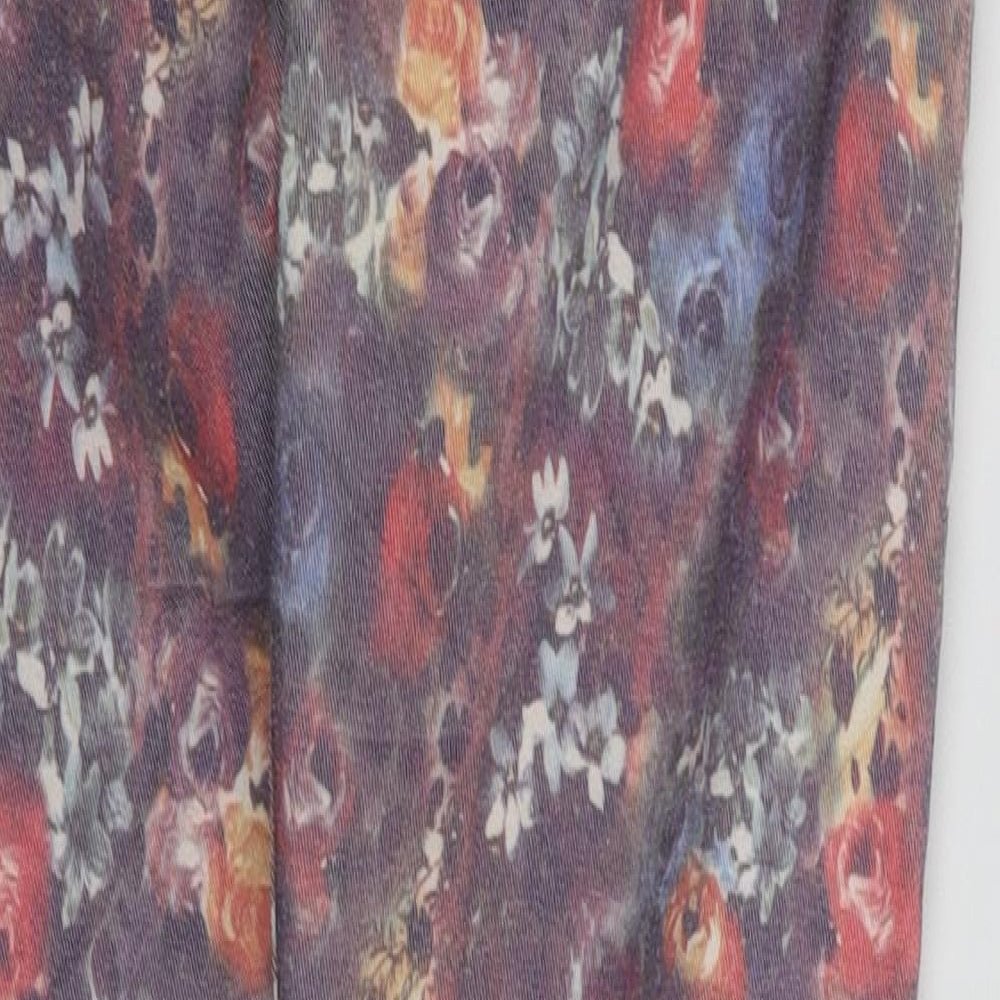lon Womens Multicoloured Floral Skinny Jeans Size 28 L31 in