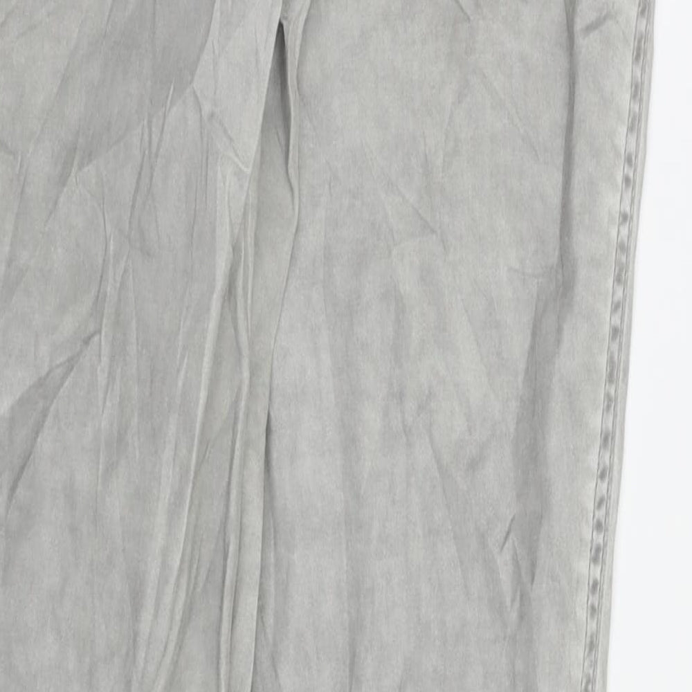 Brand and care label for street one women’s grey skinny jeans, size UK 28, in, 30-inch leg