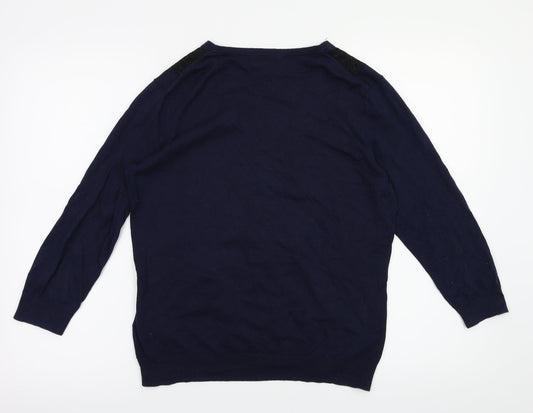 H&M Womens Blue Cardigan Jumper Size S