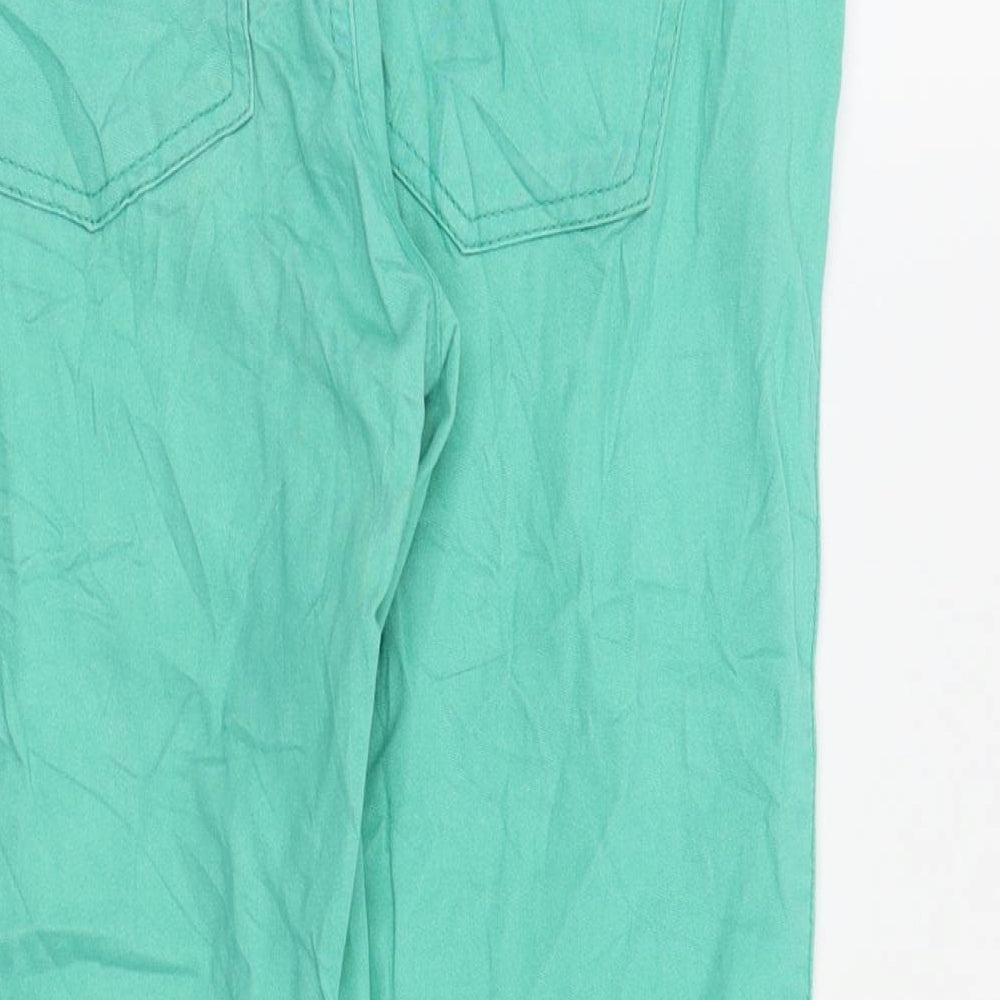 OKAY Womens Green Capri Jeans Size 10 L20.5 in