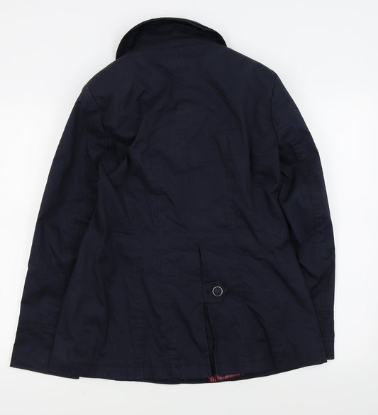 Per Una Womens Blue Rain Coat Coat Size 12