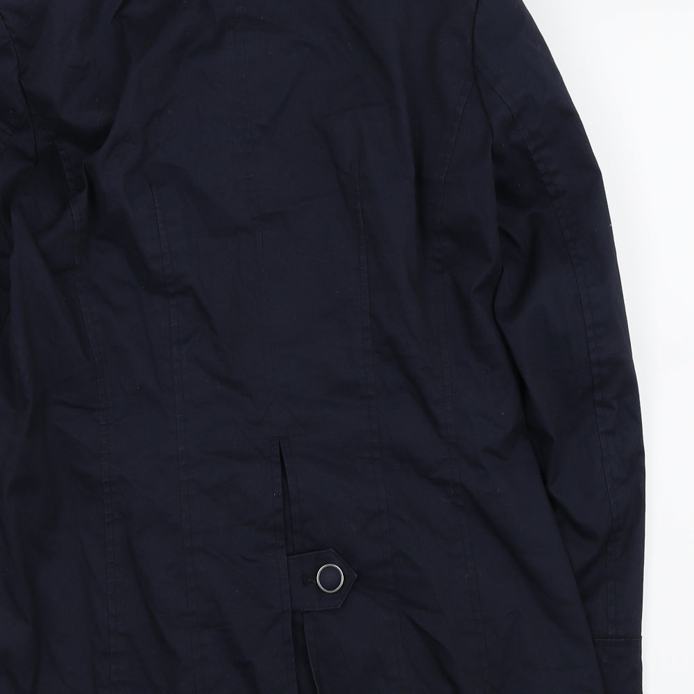 Per Una Womens Blue Rain Coat Coat Size 12