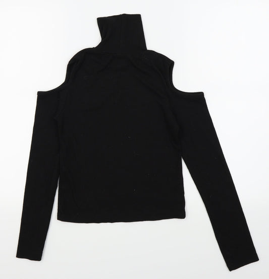 YD Girls Black Basic T-Shirt Size 11-12 Years