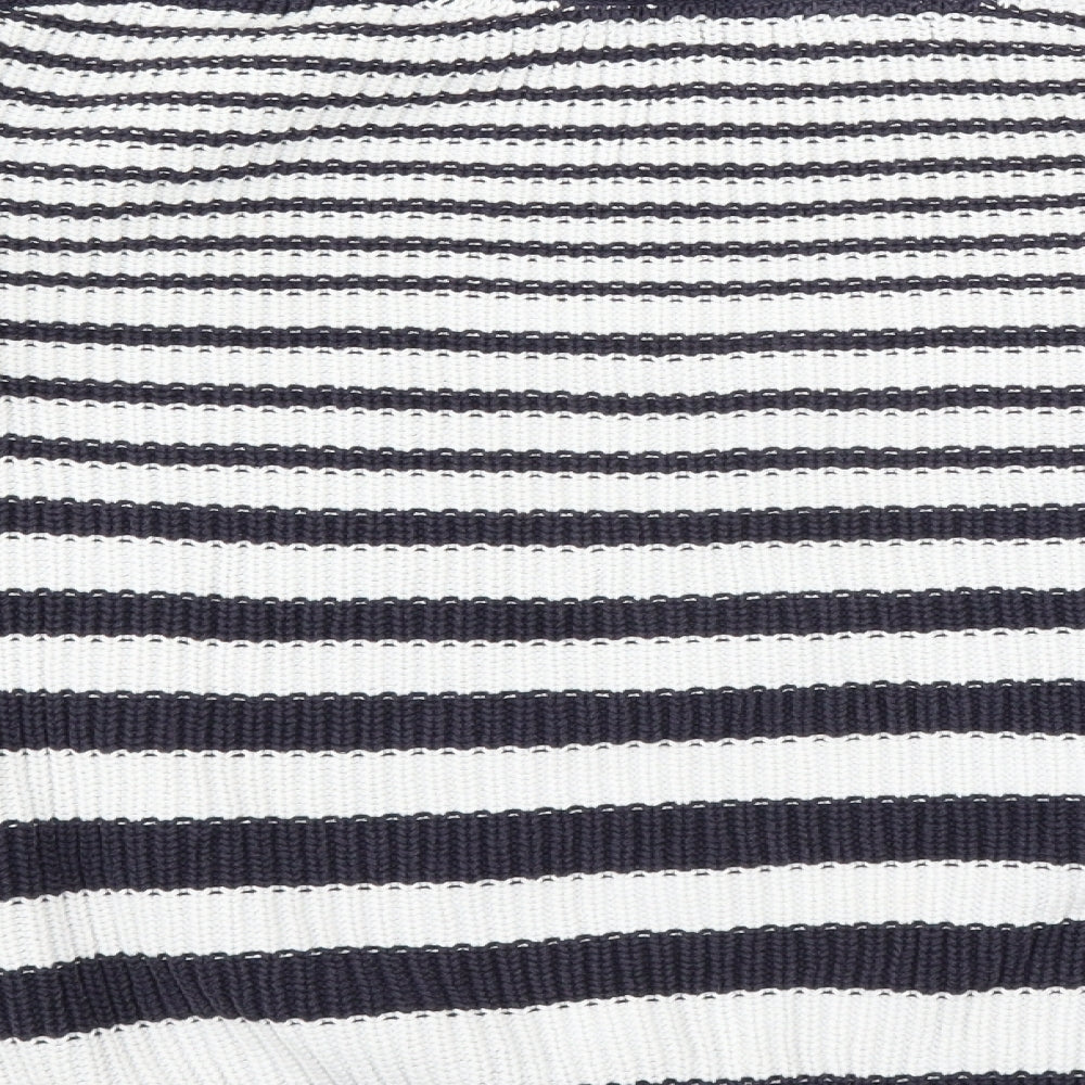 Marks and Spencer Womens Blue Striped Pullover Jumper Size M