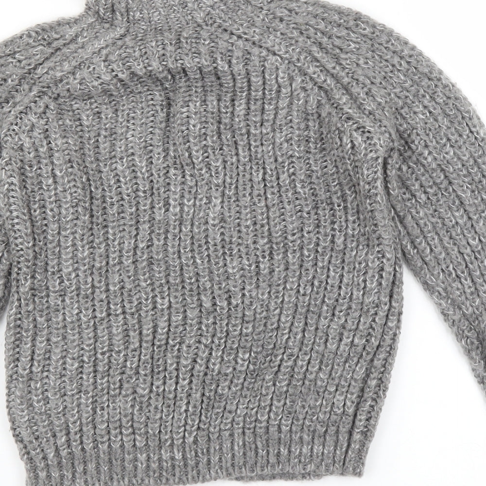 Marks and Spencer Girls Grey Pullover Jumper Size 10-11 Years