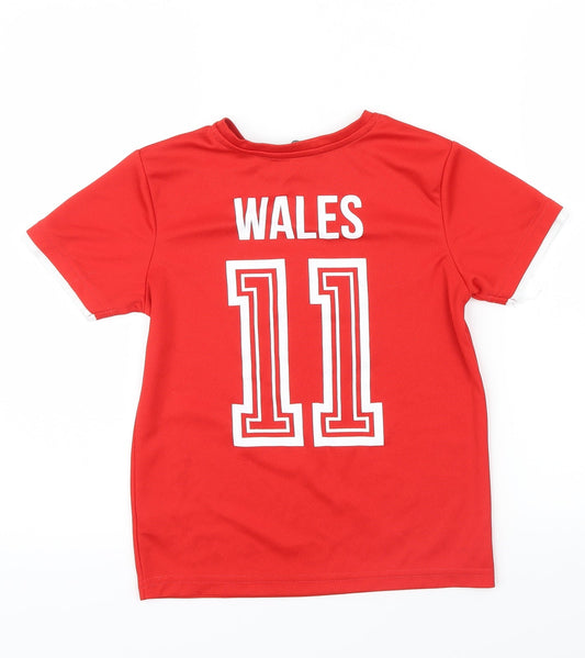 George Boys Red Pullover T-Shirt Size 7-8 Years