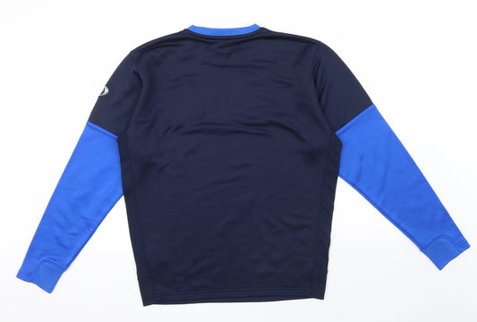 Dri-Fit Mens Blue Pullover Jumper Size M - Embroidered Badge