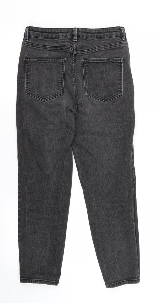 ASOS Womens Black Denim Straight Jeans Size 27 in L24.5 in