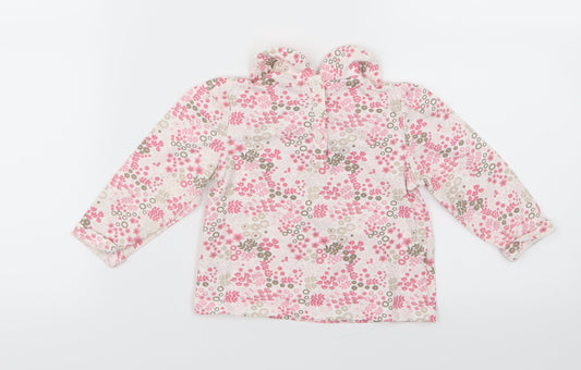 Tu Girls Pink Geometric Basic T-Shirt Size 6-9 Months