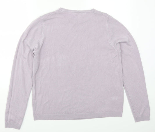 Plum Tree Womens Purple Pullover Jumper Size L