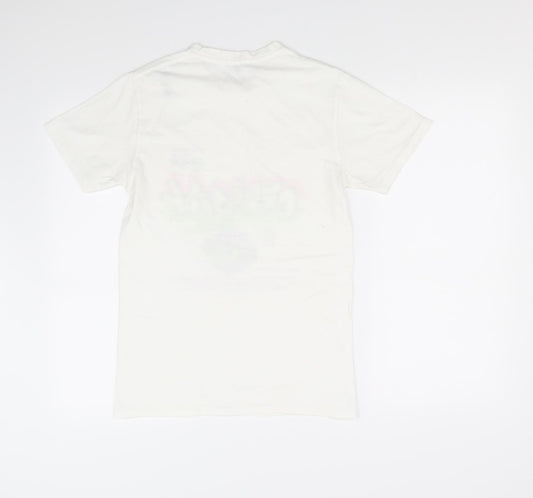 Spotted Girls White Basic T-Shirt Size S