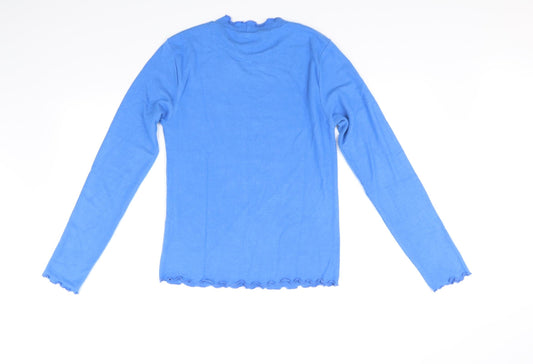 Stradavarius Womens Blue Pullover Jumper Size L
