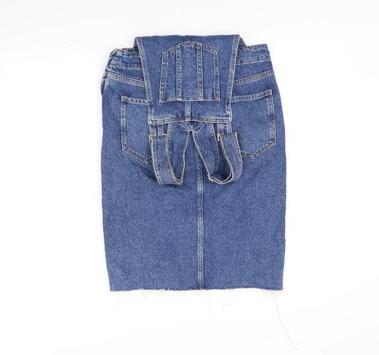 New Look Womens Blue Dungaree One-Piece Size 8 L32 in