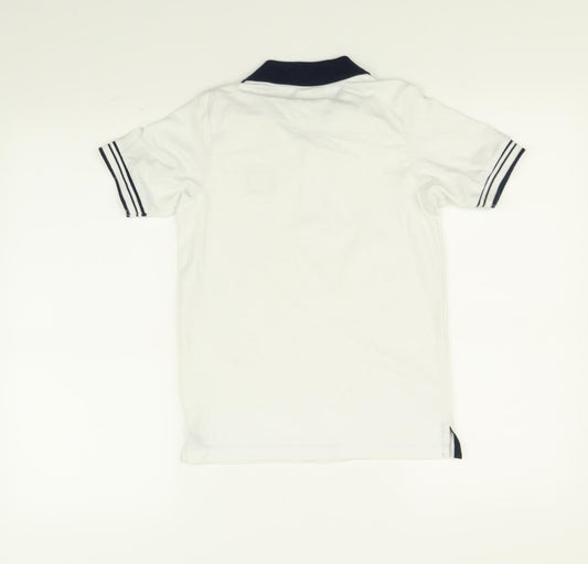 Lonsdale Boys White Basic Polo Size 9-10 Years