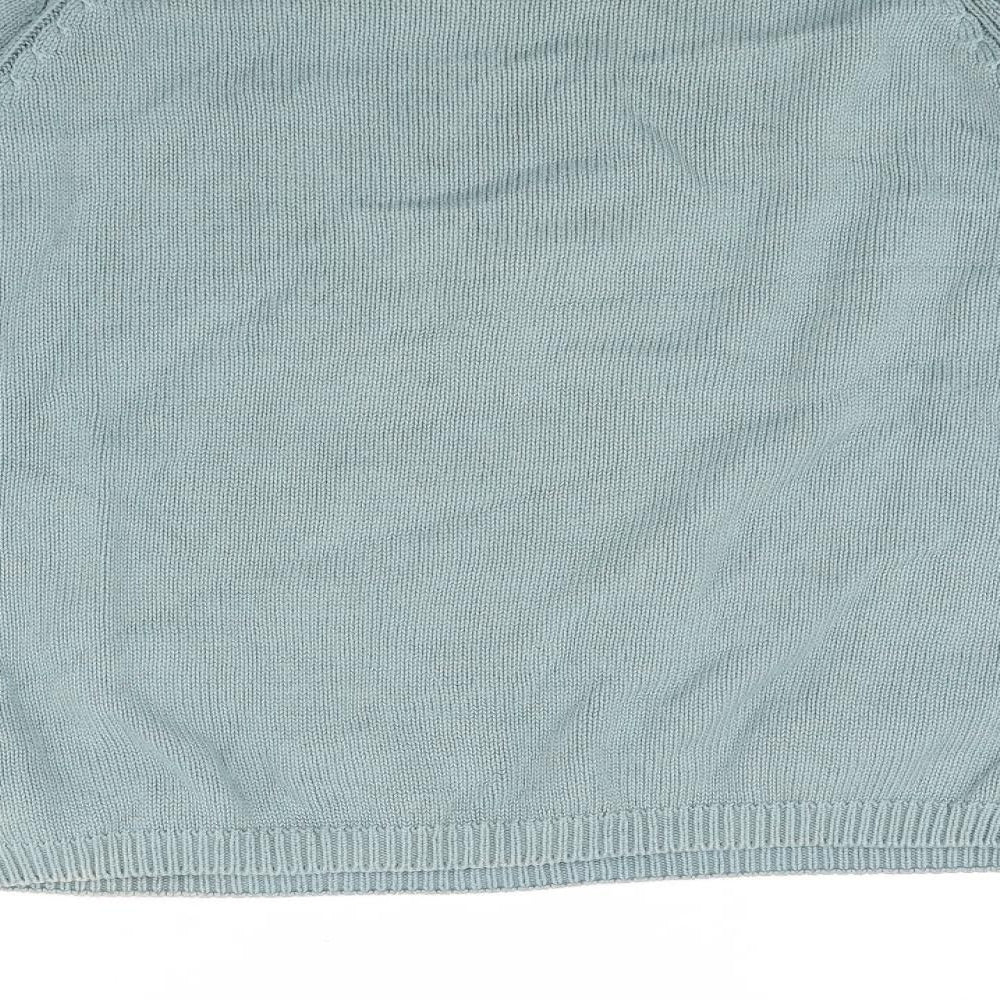 Brand and care label for EWM men’s gold jumper, size L