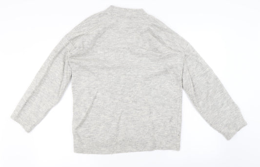 Stradavarius Womens Grey Pullover Jumper Size S