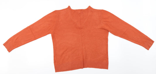 Ann marie Womens Orange Pullover Jumper Size XL