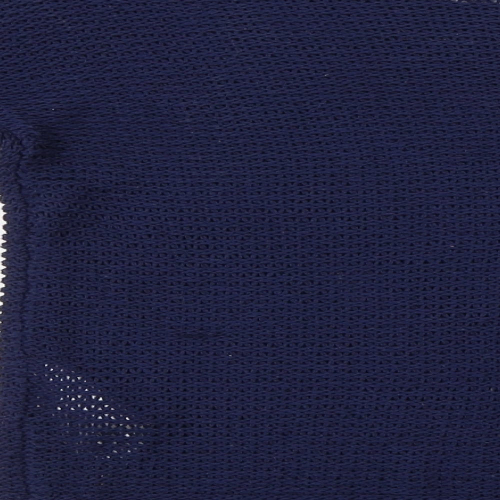 Brand and care label for Vero Moda women’s blue jumper, size S