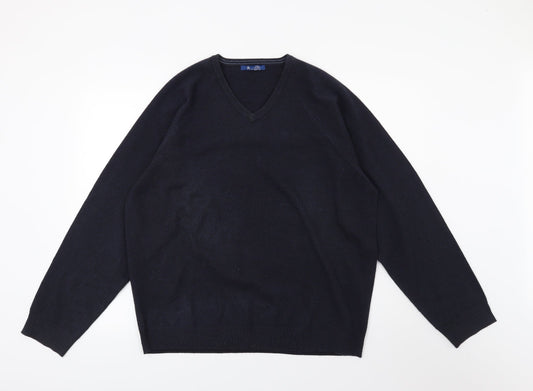BHS Mens Blue Knit Pullover Jumper Size L