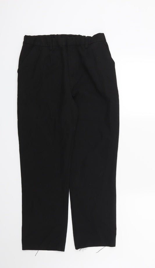 Additional front view of Very boys’ black rayon dress pants trousers, size 13, years