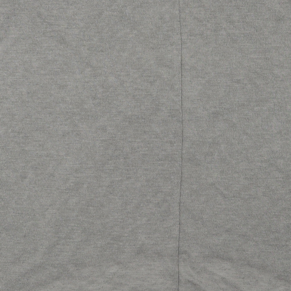 Brand and care label for Zanzea women’s grey knit jumper, size S