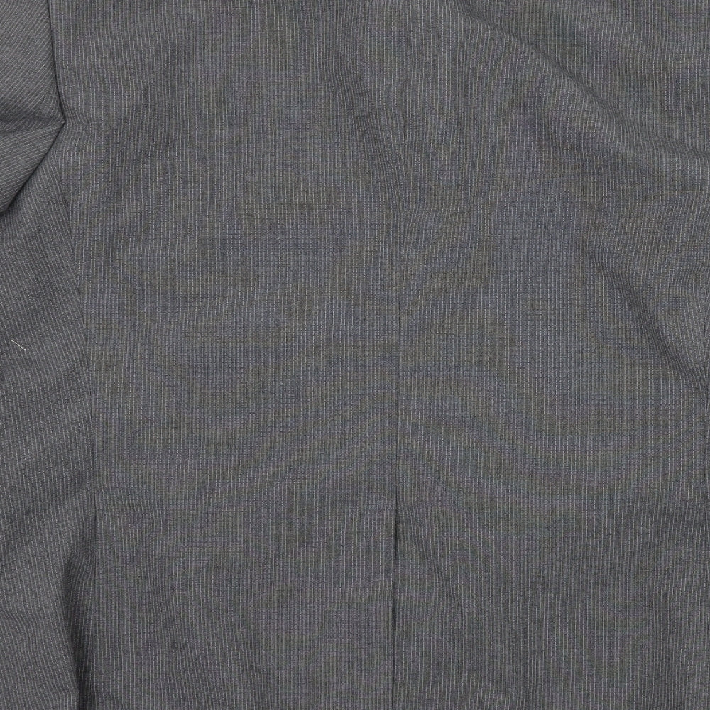 Cedar Wood State Mens Grey Striped Jacket Suit Jacket Size XL
