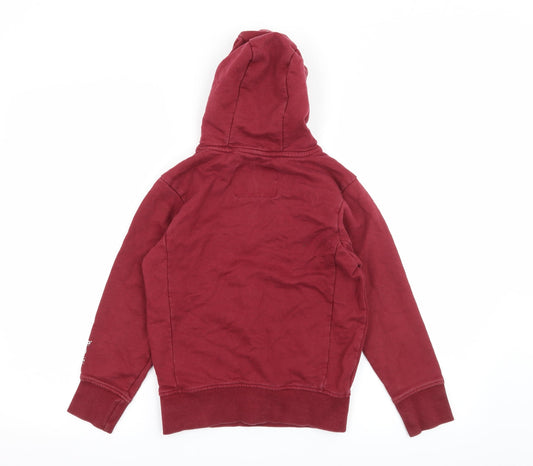 Ripstop Boys Red Jersey Pullover Hoodie Size S