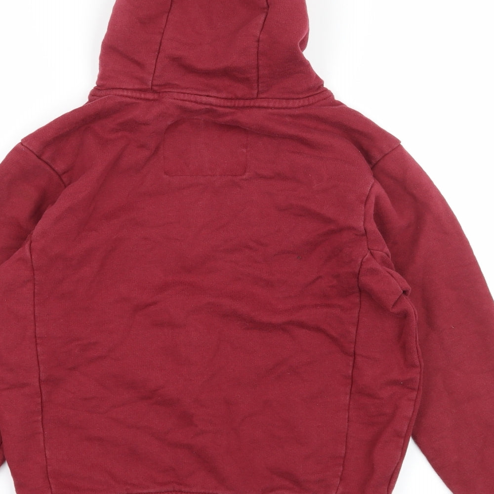 Ripstop Boys Red Jersey Pullover Hoodie Size S