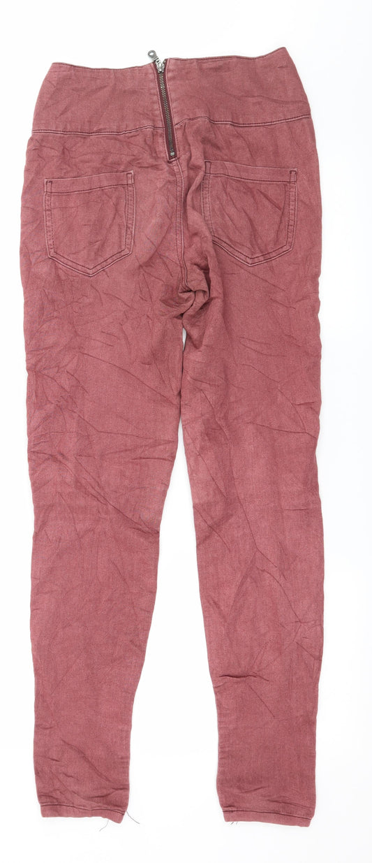 Pieces Womens Pink Jersey Capri Leggings Size S L29 in