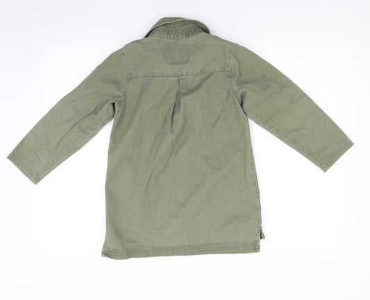 Matalan Girls Green Denim Jacket Coat Size M
