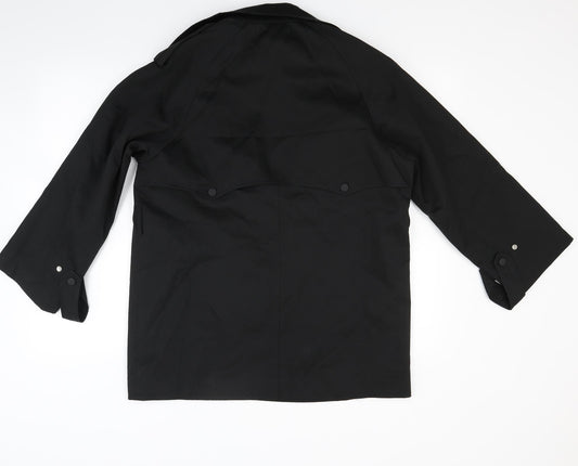 Felldy Womens Black Overcoat Coat Size M
