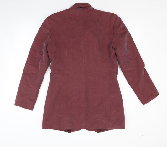 Etam Womens Red Overcoat Coat Size 12