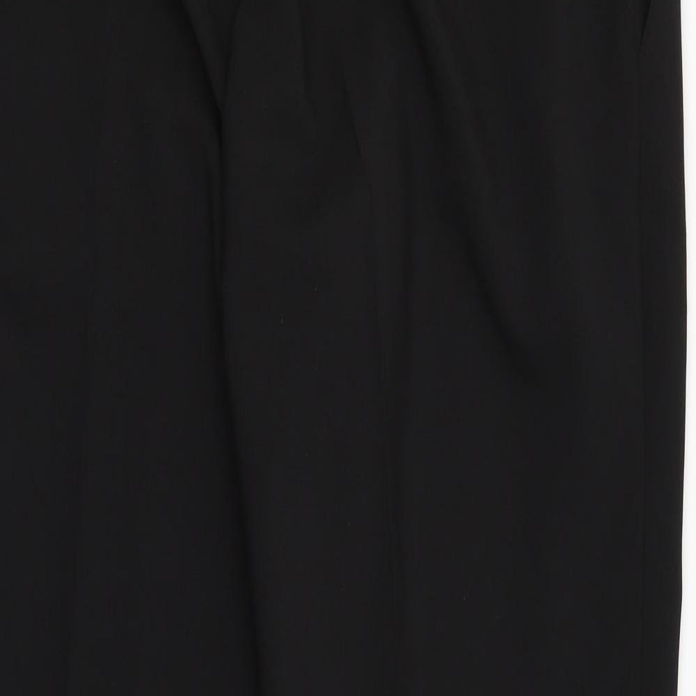 Brand and care label for Select women’s black dress pants trousers, size UK 18, 31-inch leg - comes with belt
