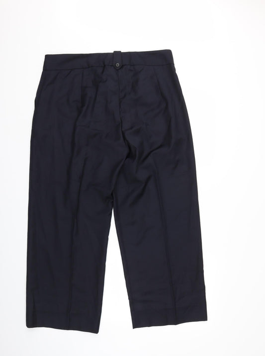 Preworn Womens Blue Trousers Size 36 in L25 in