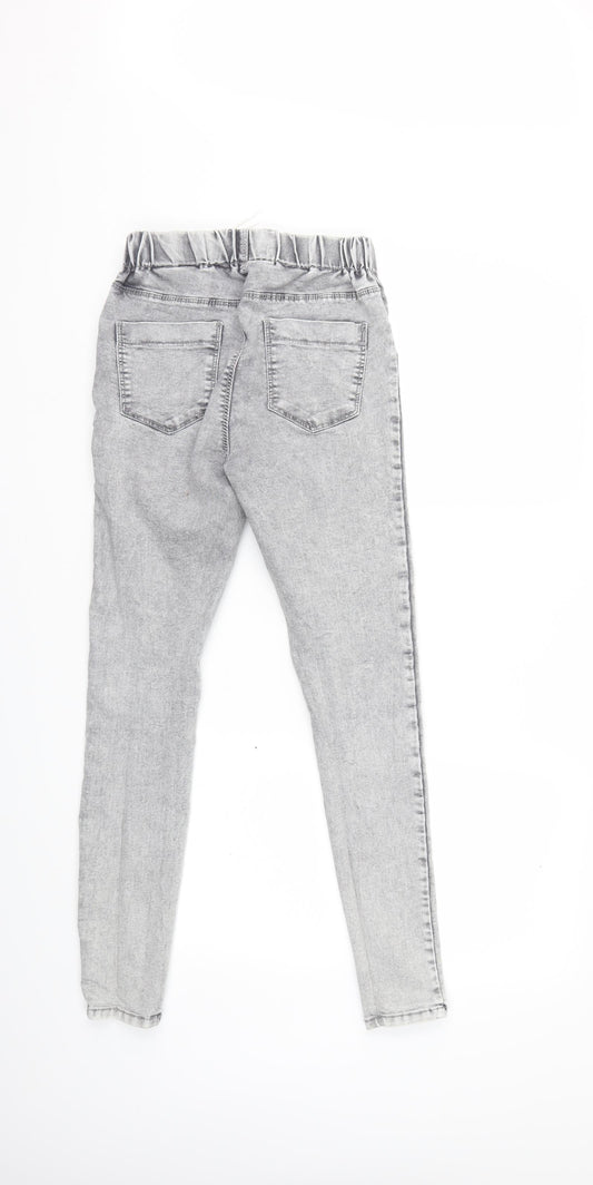 Papaya Womens Grey Denim Jegging Jeans Size 10 L27 in