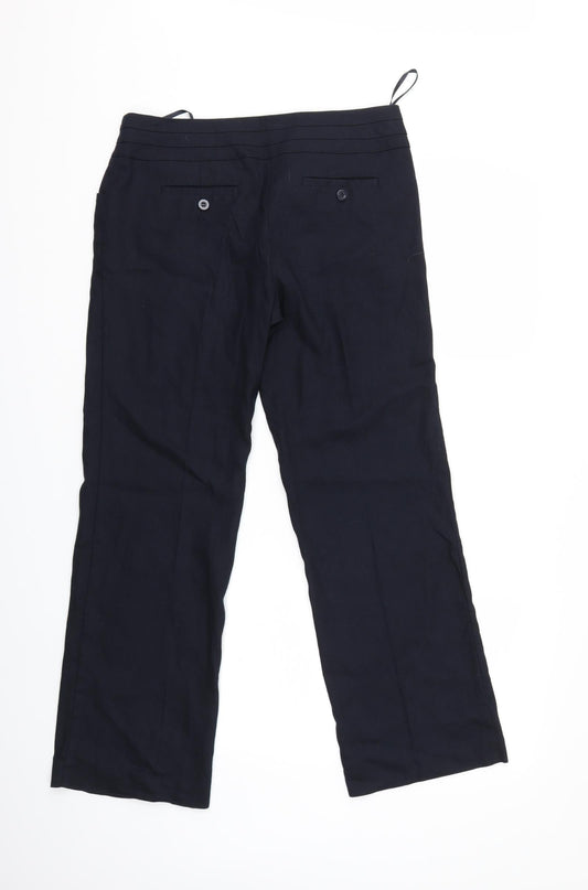 mosnoon Womens Blue Trousers Size 10 L27 in