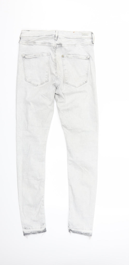 H&M Womens Grey Denim Skinny Jeans Size 28 in L29 in